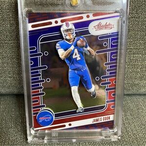 Custom 3D Floater - James Cook Absolute Buffalo Bills card